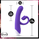 T331543 Подвійний вібратор з технологією пульсації повітря Blush HOP - OH BUNNY - MIDNIGHT