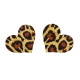 Пестіси для сосків Леопардові Серце