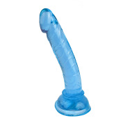 Гелевий міні фалоімітатор на присоску Mini Fallos, Блакитний