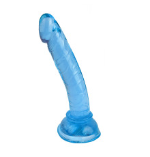 Гелевый мини фаллоимитатор на присоске Mini Fallos, Голубой