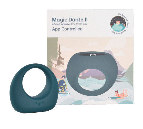 Эрекционное виброкольцо Magic Motion Dante II, управление с помощью смартфона