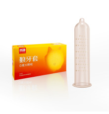 Ультратонкие презервативы Elasun 001 с пупырышками, с разогревающим эффектом