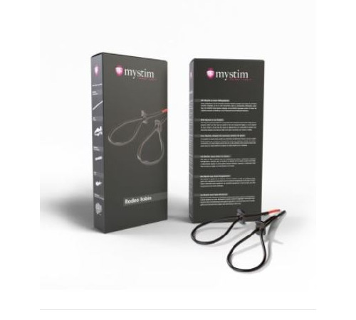 Утяжка для пениса Mystim Rodeo Robin, пара силиконовых токопроводящих лассо