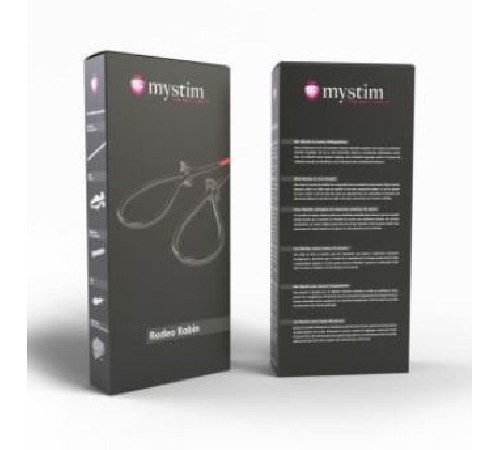 Утяжка для пениса Mystim Rodeo Robin, пара силиконовых токопроводящих лассо