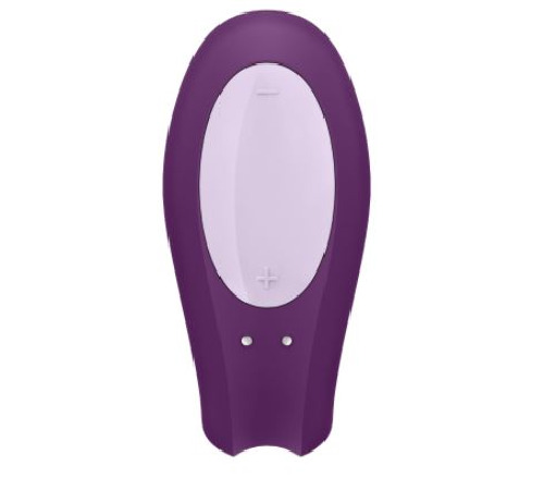 Смарт-вибратор для пар Satisfyer Double Joy Violet с широким клиторальным стимулятором