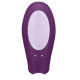 Смарт-вибратор для пар Satisfyer Double Joy Violet с широким клиторальным стимулятором