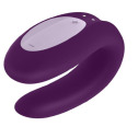 Смарт-вібратор для пар Satisfyer Double Joy Violet із широким кліторальним стимулятором