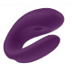 Смарт-вибратор для пар Satisfyer Double Joy Violet с широким клиторальным стимулятором