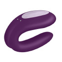 Смарт-вібратор для пар Satisfyer Double Joy Violet із широким кліторальним стимулятором