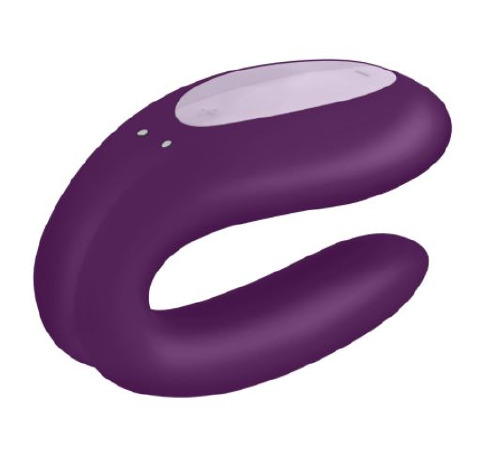 Смарт-вибратор для пар Satisfyer Double Joy Violet с широким клиторальным стимулятором