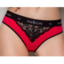 Трусики с широкой резинкой и кружевом Passion PS001 PANTIES red/black, size L