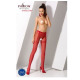Колготки-бодістокінги Passion S012 One Size, Red, імітація панчіх, пояса та мереживних трусиків