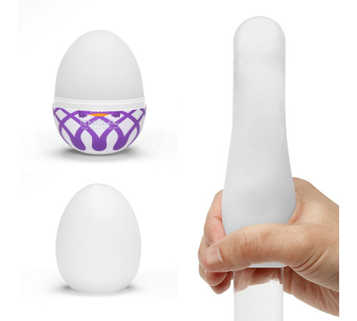 Мастурбатор-яйце Tenga Egg Mesh із сітчастим рельєфом