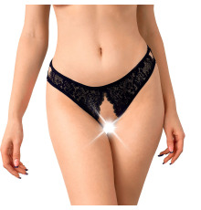 Кружевные трусики с открытым доступом Art of Sex - Mia, размер L-2XL, Черный