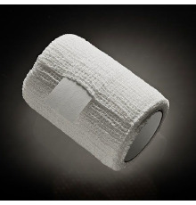 Эластичный бинт, очень-очень нежный, фиксируется сам на себя: как липучка