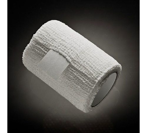 Эластичный бинт, очень-очень нежный, фиксируется сам на себя: как липучка