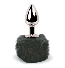 Анальная пробка FeelzToys - Bunny Tails Butt Plug Black