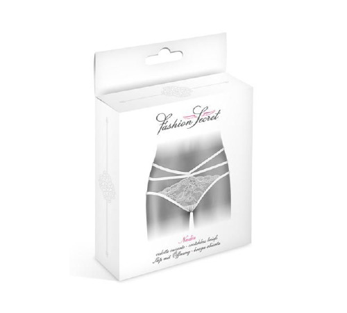Трусики с открытой попкой Fashion Secret Nadia White