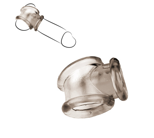 Эрекционное кольцо для пениса и мошонки, Серый