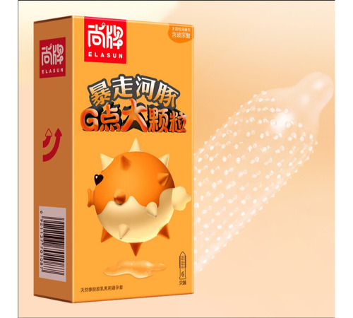 Ультратонкі презервативи в крапку, для стимуляції 6шт/уп.