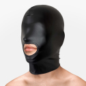 Маска БДСМ виниловая с открыты ртом