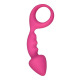 Анальная пробка Adrien Lastic Budy Pink со стимулирующей ножкой, макс. диаметр 2,5см