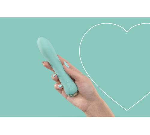 Вибратор с подогревом FairyGasm WowGenie green, подогрев до 42 °C