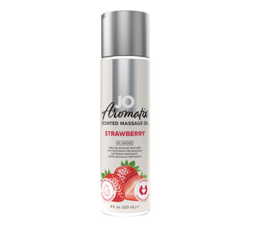 Натуральна масажна олія System JO Aromatix — Massage Oil — Strawberry 120 мл