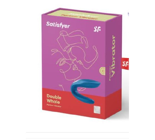 Вібратор для пар Satisfyer Double Whale з двома моторчиками