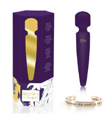 Вибромассажер Rianne S: Bella Mini Wand Purple, 10 режимов работы, медицинский силикон