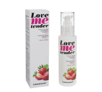 Массажное масло Love To Love - Love Me Tender, Strawberry (100 мл), аромат клубники, без парабенов