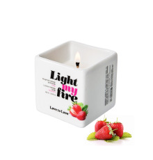 Массажная свеча Love To Love LIGHT MY FIRE Strawberry (80 мл) без парабенов и консервантов