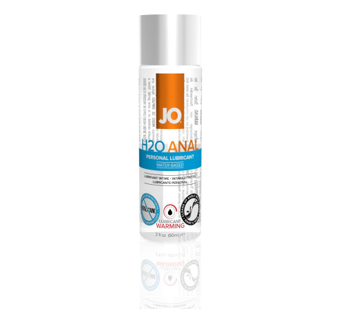 Анальна змазка System JO ANAL H2O — WARMING (60 мл) розігрівальна, на водній основі