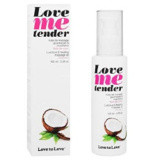 Массажное масло Love To Love - Love Me Tender, Noix De Coco (100 мл), аромат кокоса, без парабенов