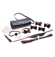 Набор БДСМ с дорожной сумкой Master Series: Bow — Luxury BDSM Set With Travel Bag, 11 предметов