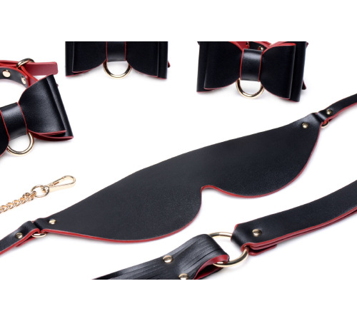 Набор БДСМ с дорожной сумкой Master Series: Bow — Luxury BDSM Set With Travel Bag, 11 предметов