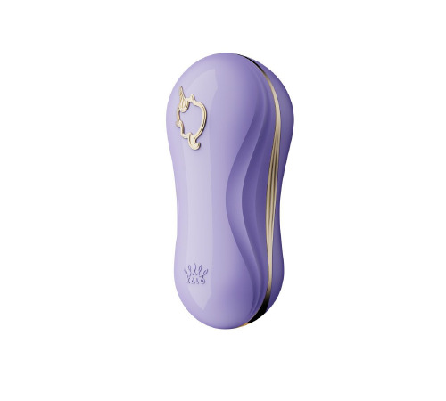 Набір 2в1 Zalo — UNICORN Violet, віброяйце + вакуумний стимулятор