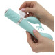 Роскошный вибратор-кролик Pillow Talk - Kinky Teal с кристаллом Сваровски, мощный