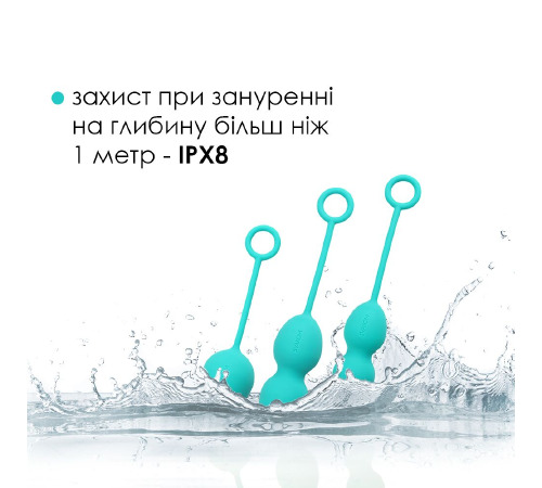 Набір вагінальних кульок зі зміщеним центром ваги Svakom Nova Green