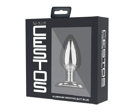 Алюминиевая анальная пробка с вибрацией и дистанционным управлением Nexus Cestos