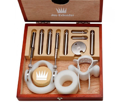 Экстендер для увеличения члена Jes-Extender Original, ремешковый, деревянный футляр для хранения