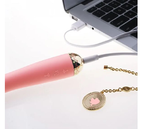Вібратор для точки G із підключенням до телефону ZALO Momoko Strawberry Pink