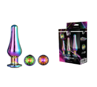 DT21873 Набір анальних пробок конічної форми Dream Toys GLEAMING LOVE PLEASURE SET MULTICOLOUR