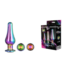 DT21873 Набір анальних пробок конічної форми Dream Toys GLEAMING LOVE PLEASURE SET MULTICOLOUR