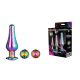 DT21873 Набір анальних пробок конічної форми Dream Toys GLEAMING LOVE PLEASURE SET MULTICOLOUR