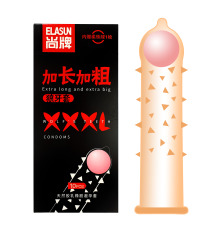 Ультратонкие презервативы Elasun XXXL c минишипами и шариком