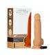 Фалоімітатор ADDICTION Dual Density Silicone Dildo Caramel 8″, присоска, діаметр 4,3 см, віброкуля