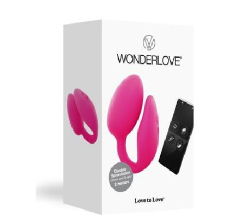 Віброяйце з кліторальною стимуляцією Love To Love Wonderlove з пультом ДК, можна під одяг