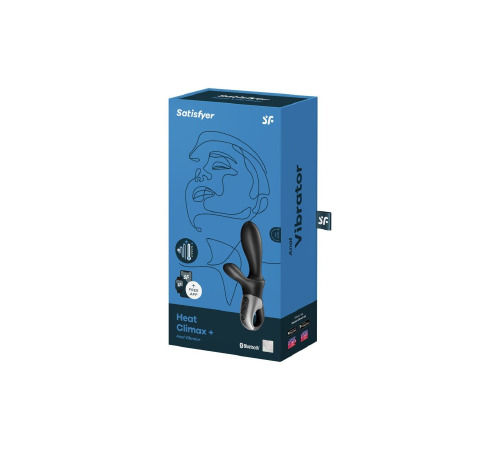 Універсальний смарт-вібратор з підігрівом Satisfyer Heat Climax +