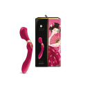 Вибромассажер Shunga Zoa Raspberry, двусторонний